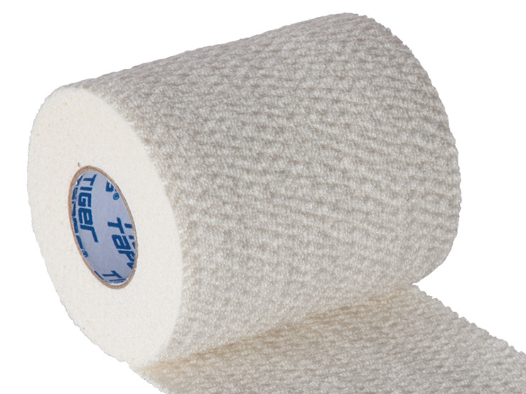 Tiger Tape White Tear EAB 7.5cm x 6.9m