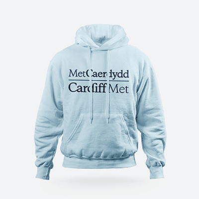 Cardiff Met Hoodie - Light Blue